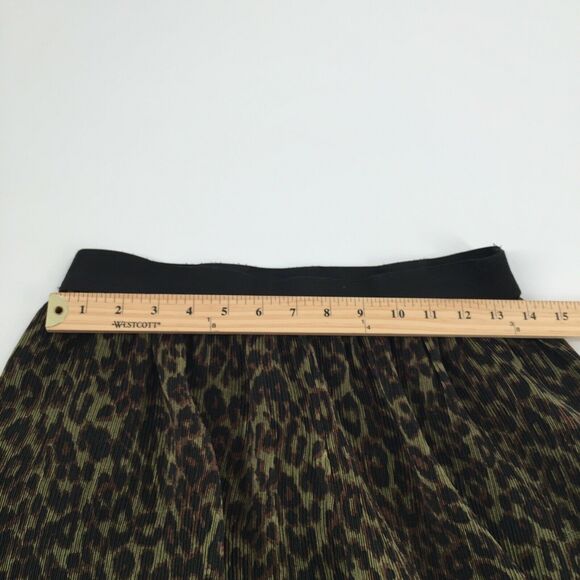 Bab Mackie Boutique Cheetah Print Gaucno Pants Small Elastic Waist Crinkle S - Picture 3 of 4